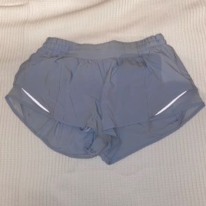 blue lululemon hotty hot shorts